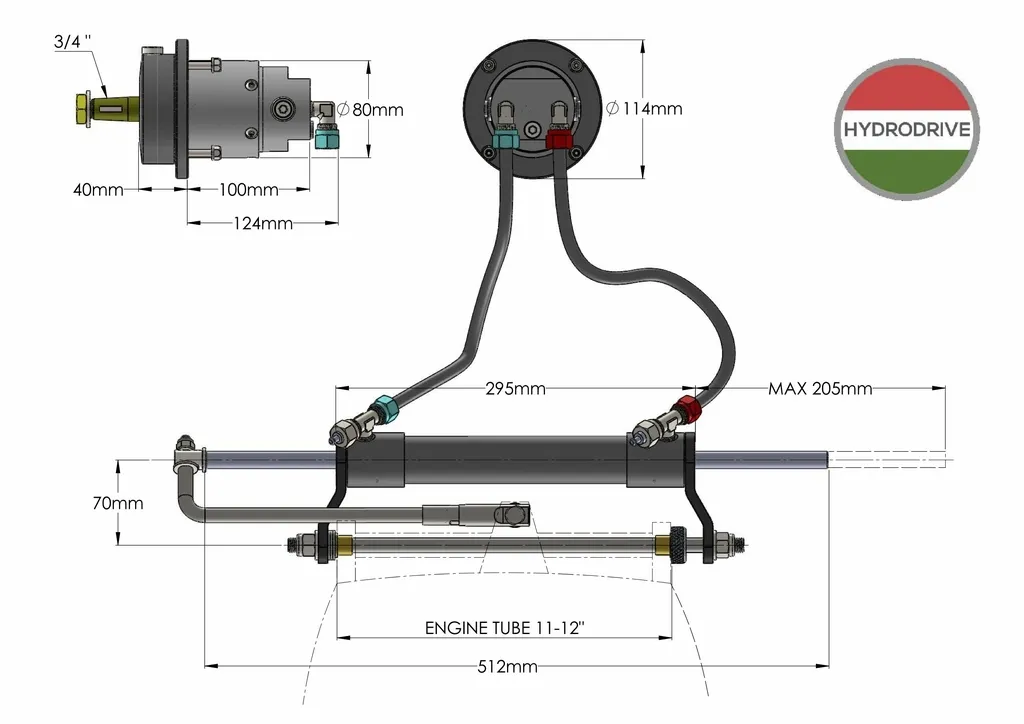 �������������� ������� ���������� Hidrodrive-MF115MRA 115 �.�.