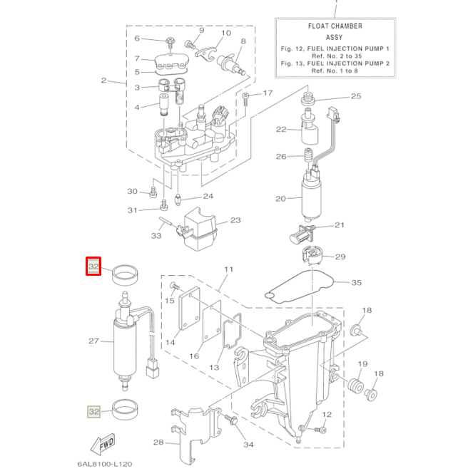 Кольцо уплотнительное Yamaha (6CB-24492-00) (Yamaha)