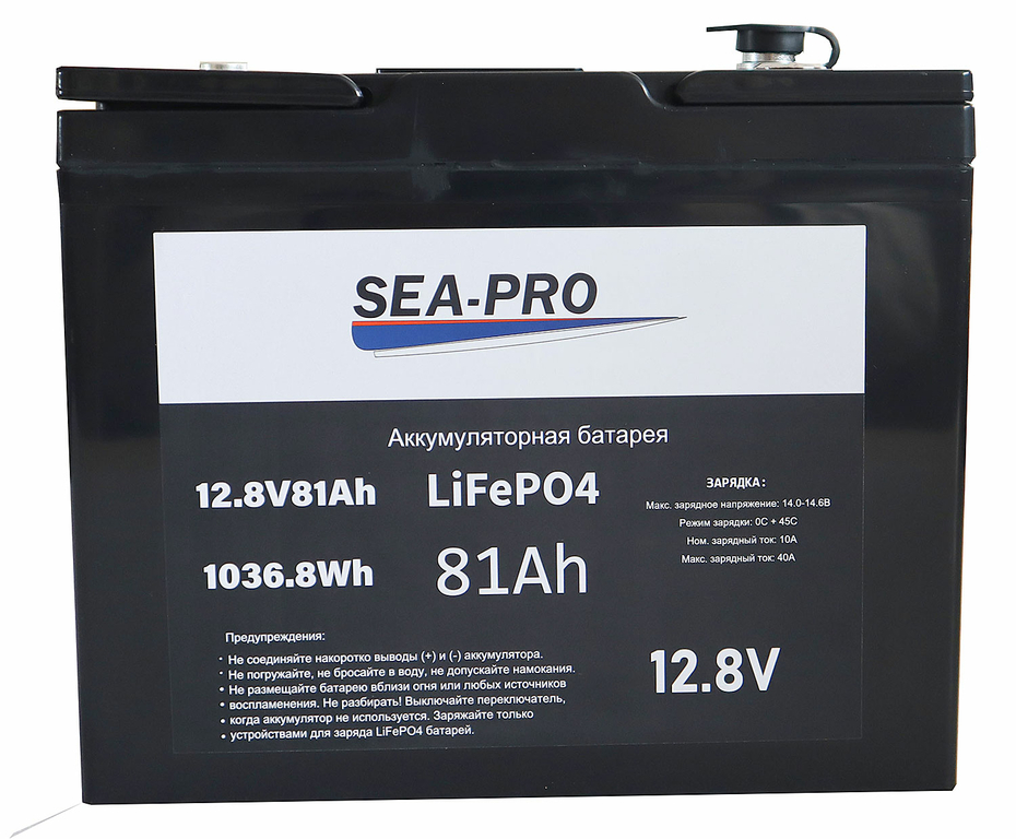 Тяговый аккумулятор SEA-PRO 81 а/ч 12,8V LiFePo4