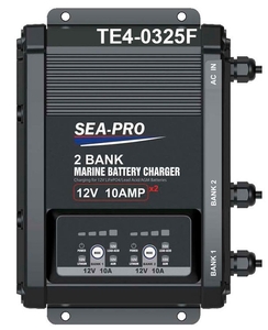 Зарядное устройство SEA-PRO TE4-0325F (2х12В-10A) для всех типов аккумуляторов