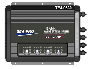 Зарядное устройство SEA-PRO TE4-0330 (4х12В-10A) для всех типов аккумуляторов