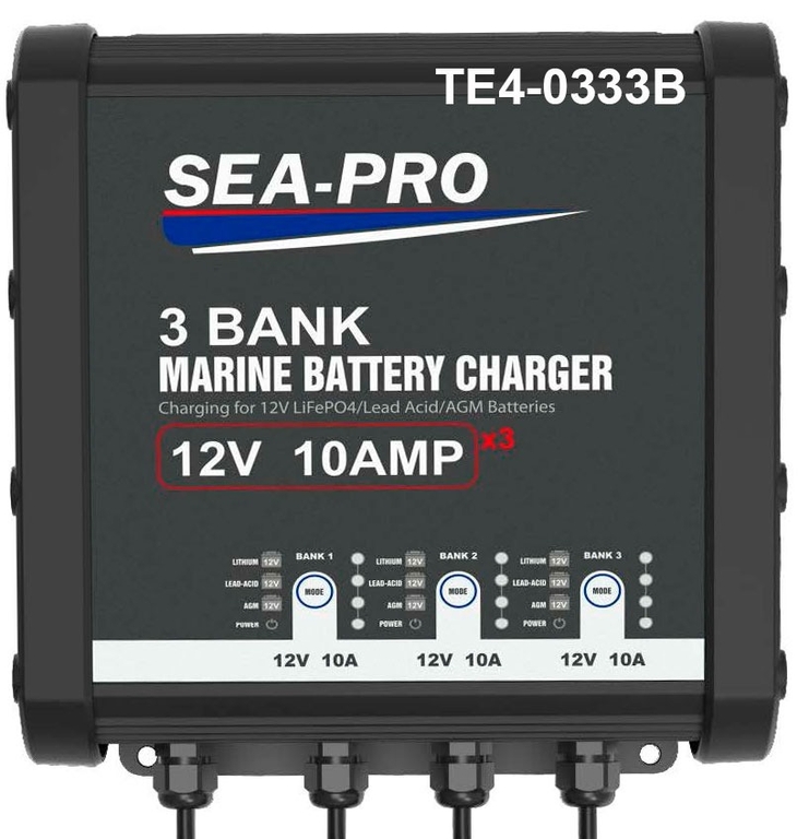 Зарядное устройство SEA-PRO TE4-0333A (2х12В-10A) для всех типов аккумуляторов