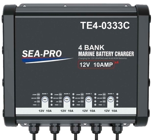 Зарядное устройство SEA-PRO TE4-0333C (4х12В-10A) для всех типов аккумуляторов