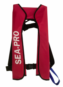 Автоматический надувной спасательный жилет SEA-PRO (красный)