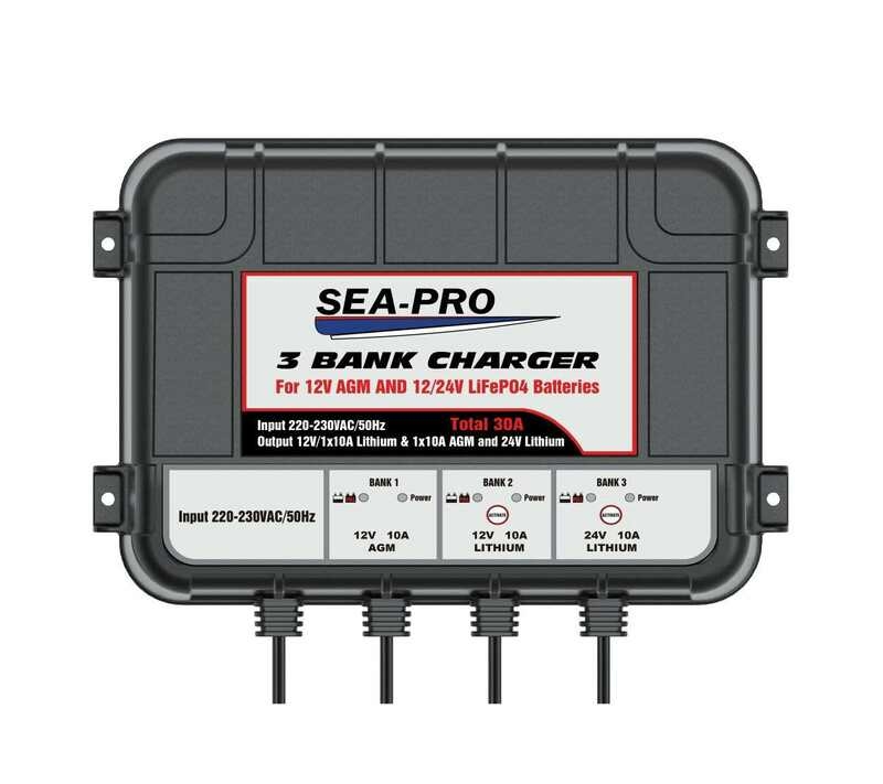 Зарядное устройство SEA-PRO (3х12В LiFePO4) для тяговых аккумуляторов