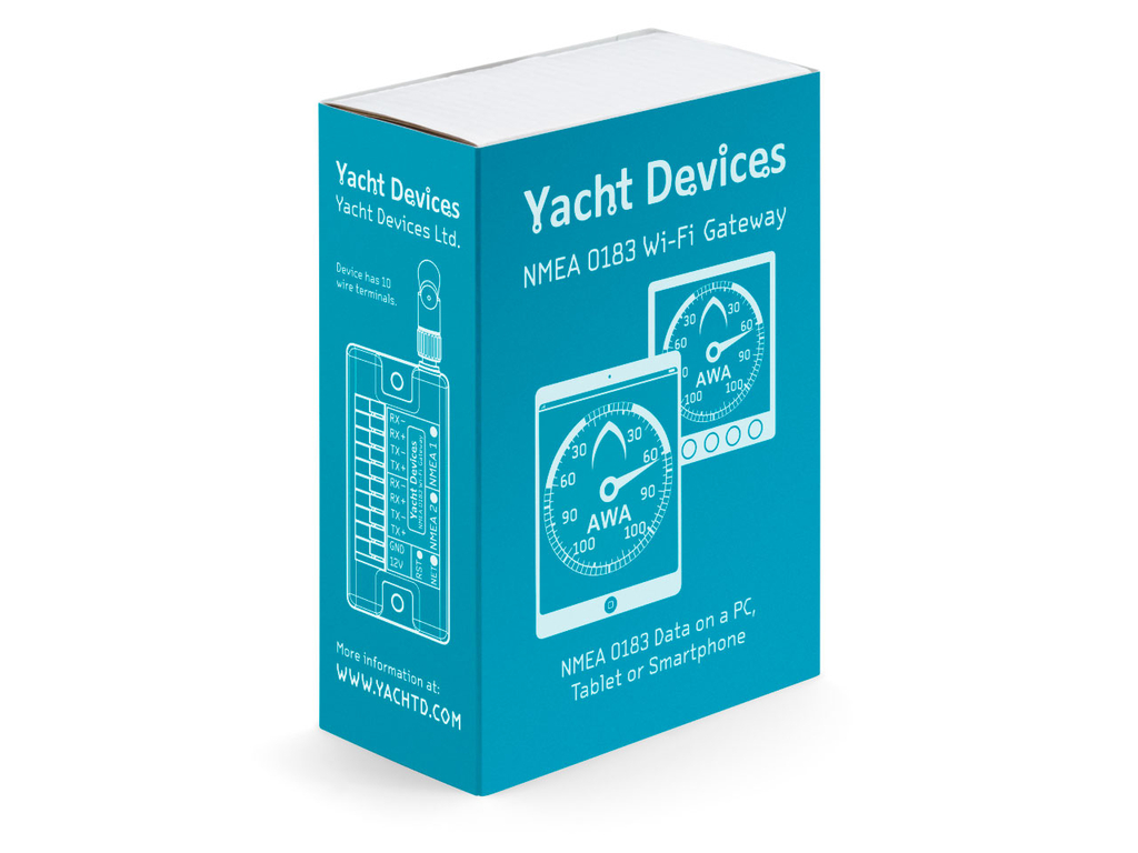 NMEA 0183 Wi-Fi Gateway 2 x NMEA0183, WiFi
